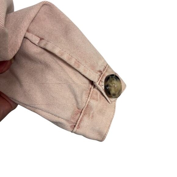 New BAND OF GYPSIES Billie Jean Pink Denim Jacket | S - Picture 5 of 6